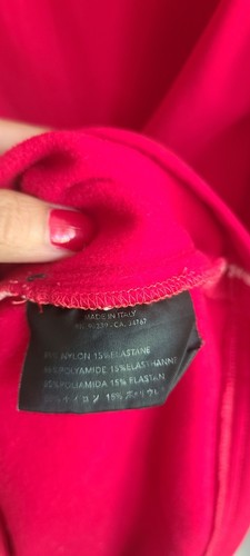 Prada Vintage 1/4 Zippered Sweatshirt Red/white Stripes. - Picture 8 of 9