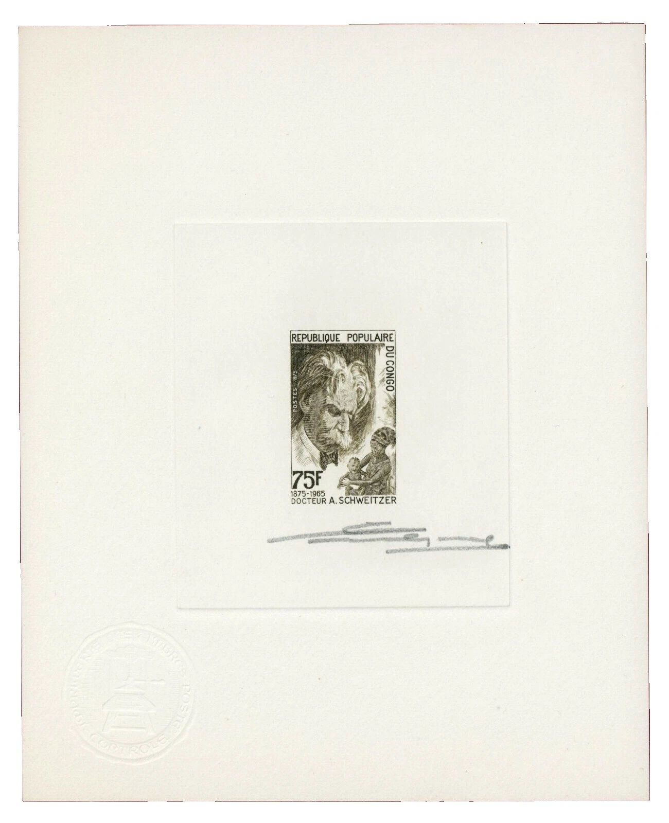 Mint Never Hinged/MNH Proof, Essay Congo Stamps