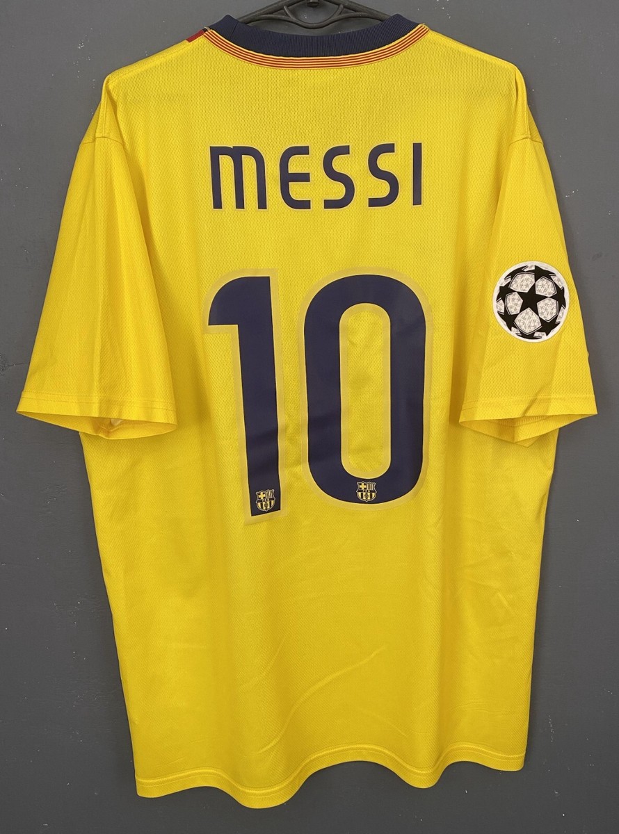 MEN FC BARCELONA 2008/2009 MESSI #10 FOOTBALL SOCCER SHIRT