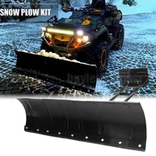 Snow Plow Kit 45"inch Steel Blade Complete Universal Mount Package Fit ATV UTV