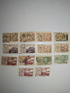 Mexico Air Mail Stamps Lot 14 used