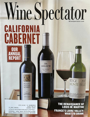 Wine Spectator November 15, 2020 California Cabernet Loire Chenin Blanc Cheddar