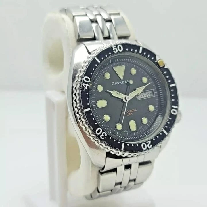 Reloj Hombre Giordano 1092.8205 Día/Fecha Automático Vintage Foto 4 de 4