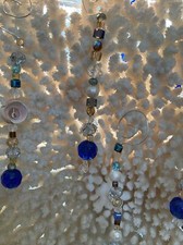 Glass, Crystal, Pearls, Shells Christmas ORNAMENT BOHO, BEACH,SEA, OCEAN COASTAL