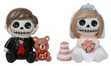 Set Of 2 Mr And Mrs Furrybones Bride Groom We...