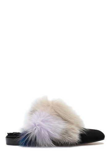 stuart weitzman fur mules