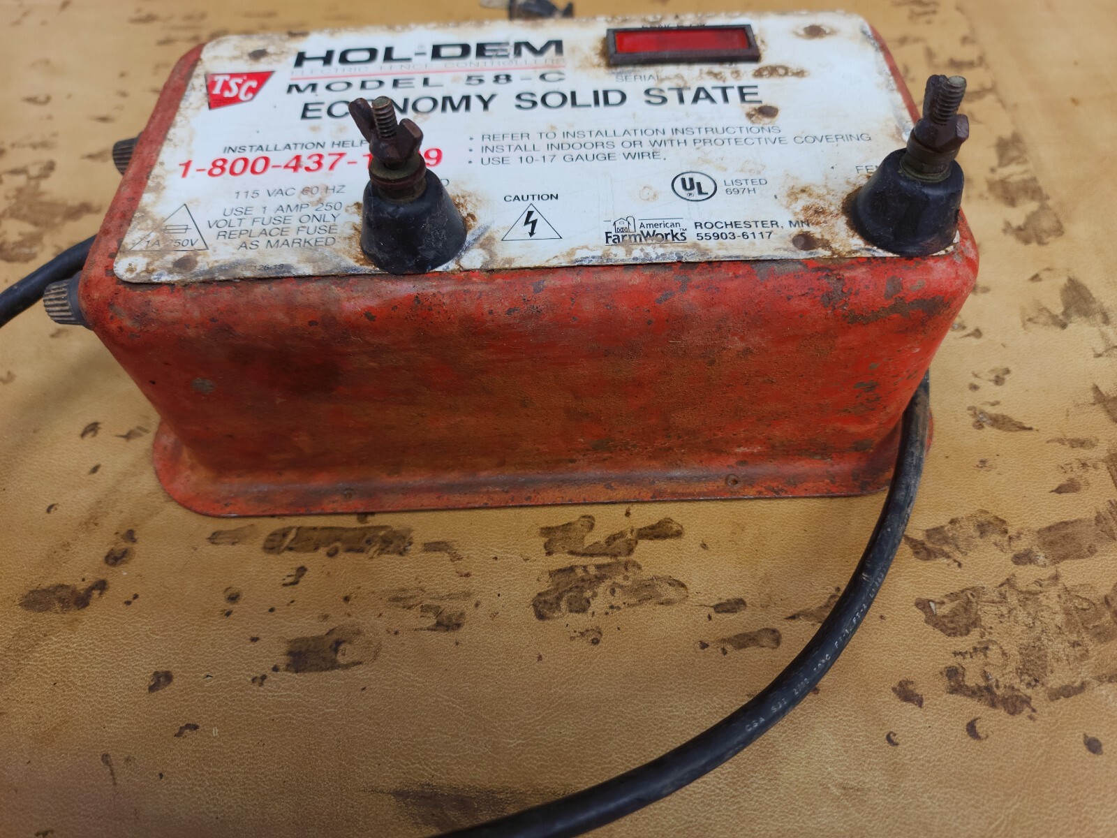 Vintage Holdem Electric Fencer Fence Panel Model 57 C Solid State eBay