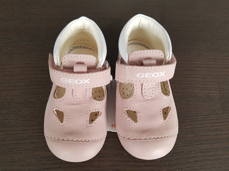 Geox Tutim Rosa Claro Bebé Niña Zapatos Bebé Talla UK 3.5K EU 20 Nuevos con Caja Foto 2 de 4