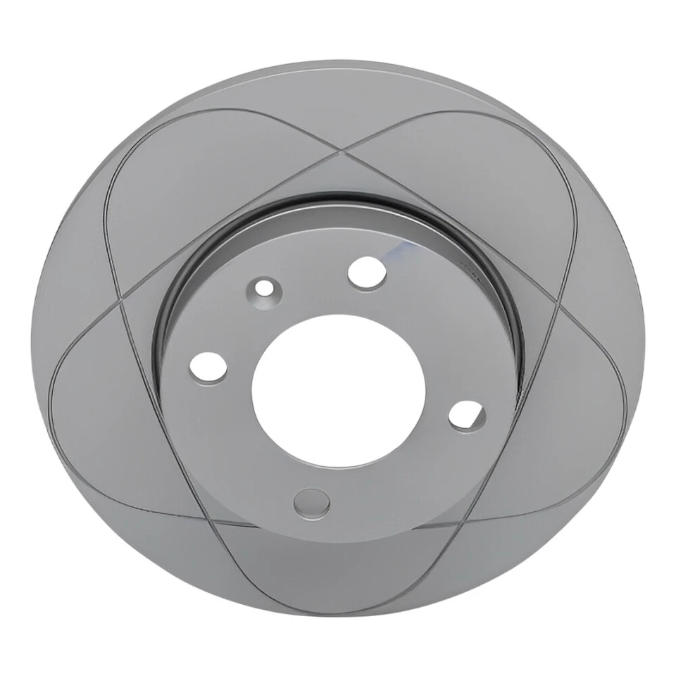 Front Slotted Disc Brake Rotors & Pads For Volkswagen Rabbit, Quantum; 239mm - Image 4 of 4