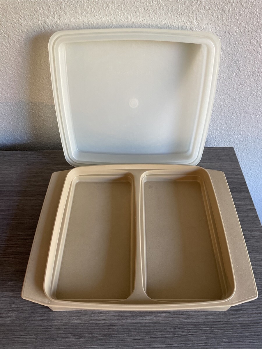 ⚠️tomodog ！Tupperwareスーパーミックスボール 大型 3点 Vintage Original Tupperware #723-3 Deviled Egg Holder Carrier