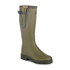 Le Chameau Wellies Vierzon in Khaki - Green, Sizes 41 to 48