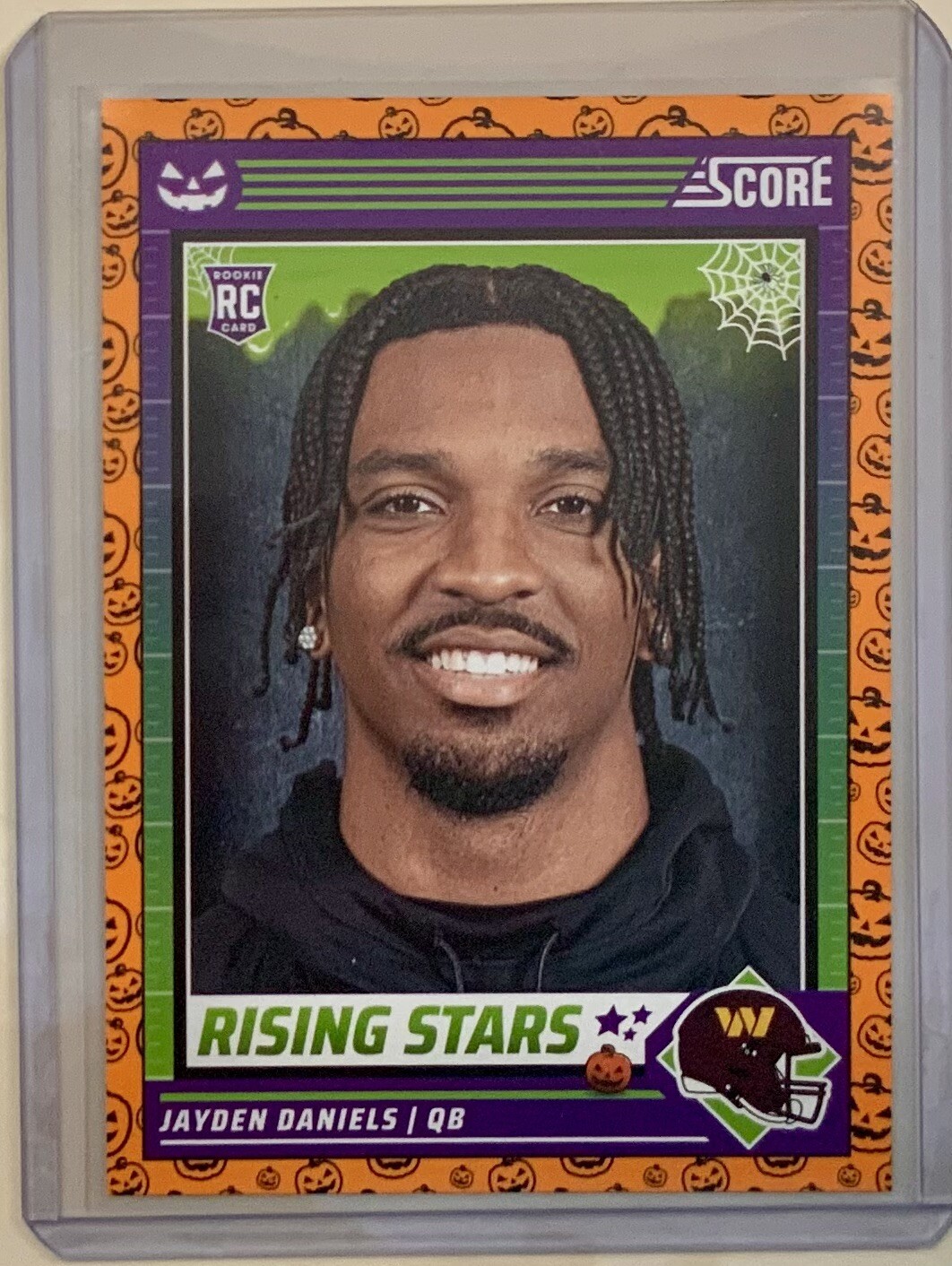 2024 Score-A-Treat Jayden Daniels Pumpkin Rookie RC #39 Washington Commanders