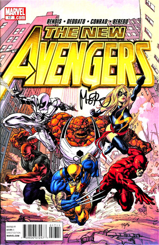 THE NEW AVENGERS #17 SIGNED BY ARTIST MIKE DEODATO JR,
