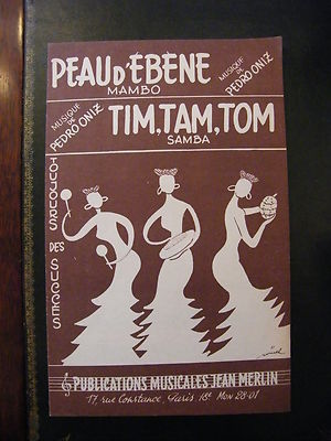 '' Partitur Lammfell Ebenholz Oniz Tim Tam Tom Samba Pedro Oniz ''