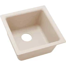 Elkay Quartz Bar Sink Putty ELG1616PT0 15-3/4" Single-Bowl Rare Color RT$475 NEW