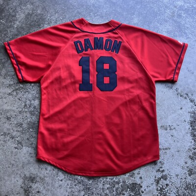 Johnny Damon #18 Boston Red Sox MLB Jersey Red Alternate Mens Size