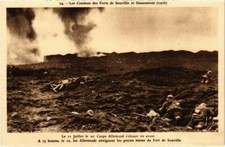 Old postcard Les Combats des Forts de Souville et Douaumont - 1916 11 July (107042)