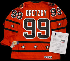 WAYNE GRETZKY SIGNED 1981 ALL STAR GAME CCM JERSEY BECKETT LOA 1st ASG OILERS