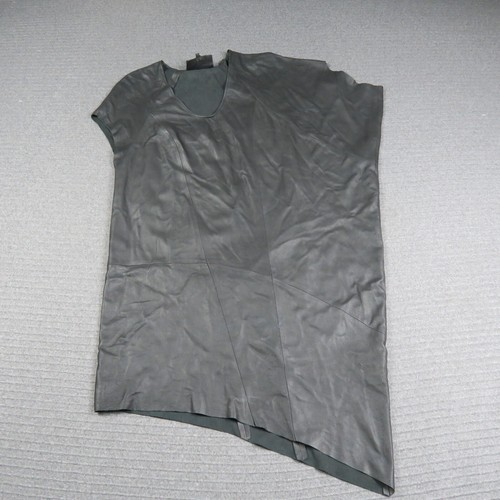 Morrison Womens Dress Small 10(AU) Black Goat Napalan Leather Sleek Asymmetrical