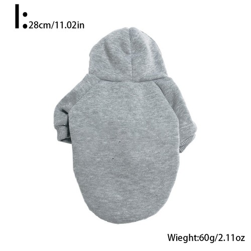 US 2 Leg Pet Dog Clothes Cat Puppy Coat Winter Hoodies Warm Sweater Jacket - 第 30/34 張圖片
