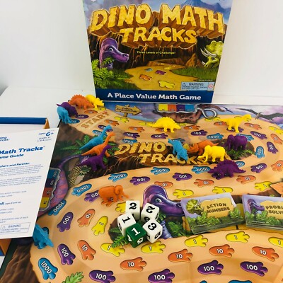 Learning Resources Dino Math Tracks Board Game Dinosaurs