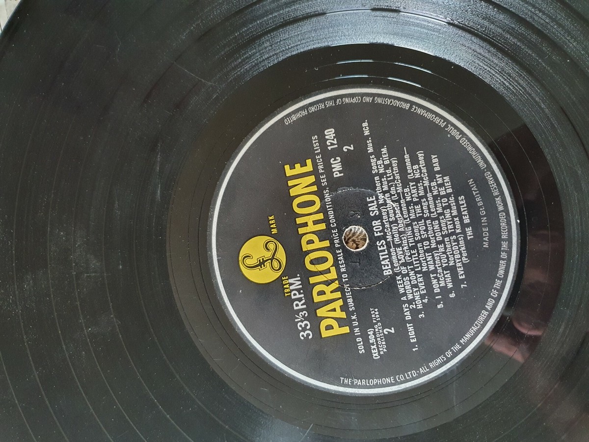 THE BEATLES - BEATLES FOR SALE UK 1964 MONO VINYL 1st pmc
