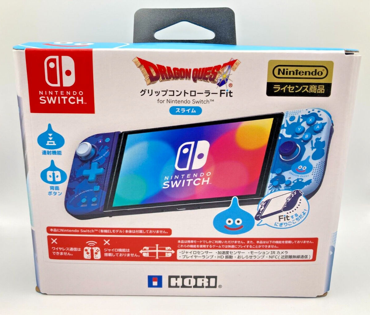 Dragon Quest Grip Controller Fit for Nintendo Switch Slime Limited