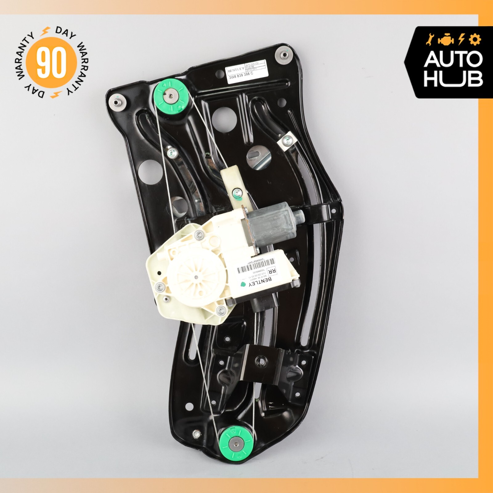 12-17 Bentley Continental GT Rear Right Side Quarter Window Regulator Motor OEM