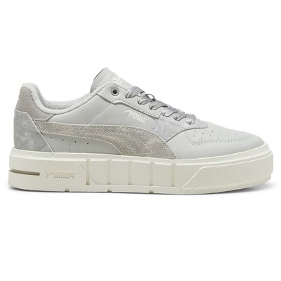 Puma Cali Court Retreat Yourself Lace Up  Womens Grey Sneakers Casual Shoes 3963