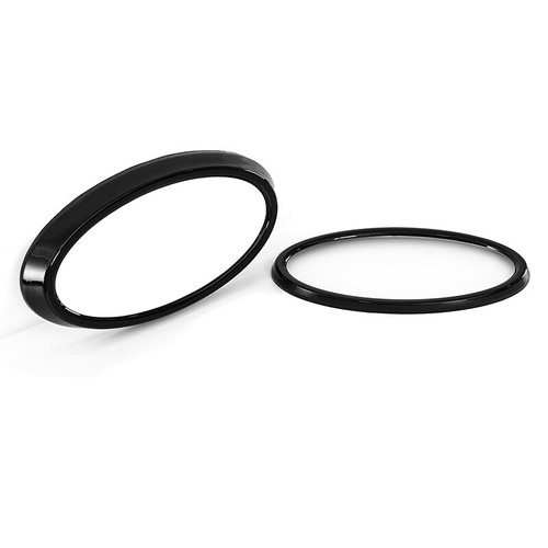 For Subaru XV 2022- Front & Rear Badge Ring Logo Frame Cover Trim Gloss Black - Picture 8 of 8