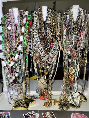 Costume Jewelry Vintage to Modern ALL WEARABLE used Surprise Lot of 15 pieces