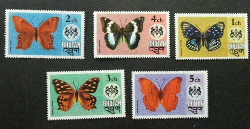 [SJ] Bhutan Butterflies 1975 Insect Fauna (stamp) MNH - Picture 1 of 5