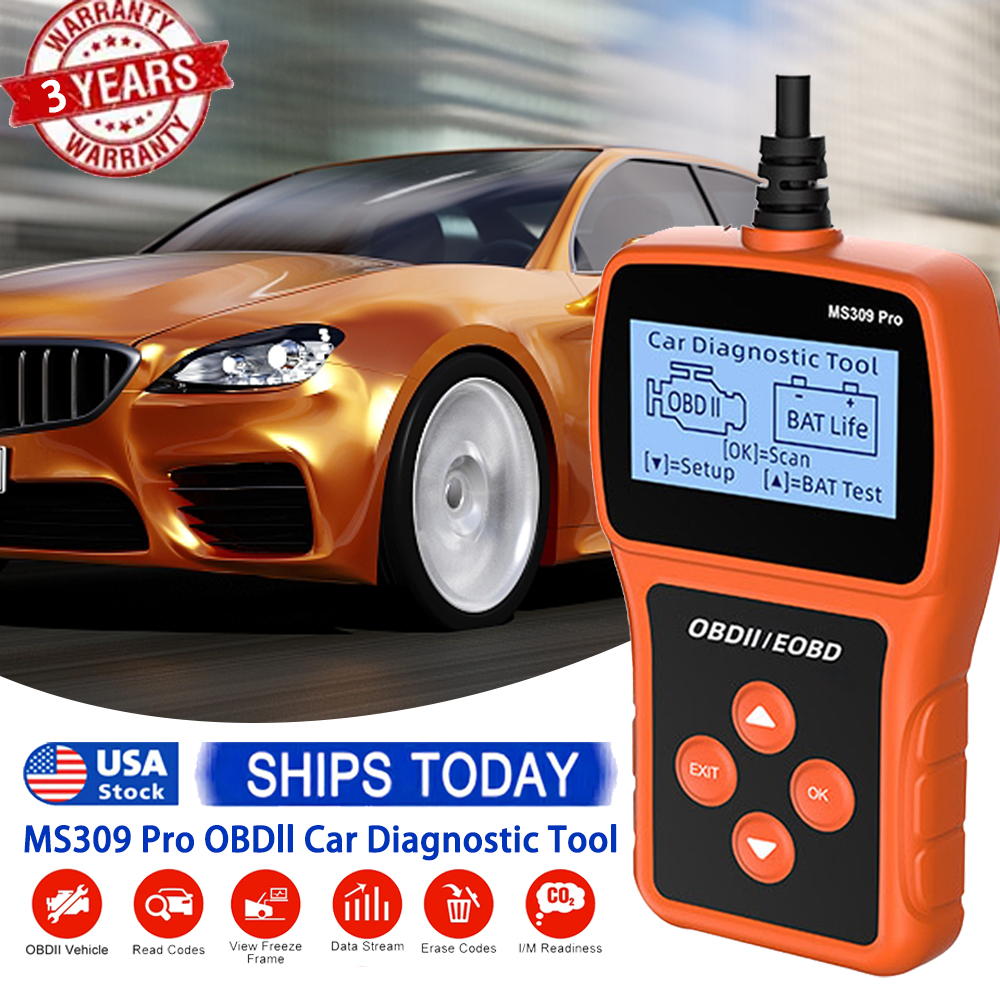 Automotive OBD2 Scanner OBDII Code Reader Car Diagnostic Tool Check Engine Fault-image