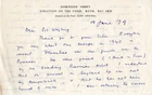 WW2 SOE agent Joseph 'Henry' Coombe-Tennant hand written & signed letter
