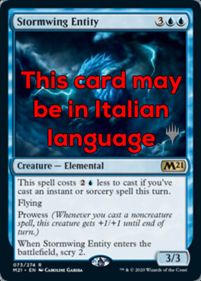 MTG STORMWING ENTITY FOIL EXC - FLIGHT ENTITY - M21PP - MAGIC