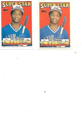 Tony Fernandez Topps 1988 Super Star Baseball Sticker #43 BOGO FREE | eBay