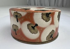 Vintage COTY Peach Face Powder R. Lalique Box Vibrant Air Spun NY 1930s FULL 75g