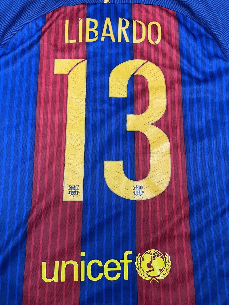 Nike FC Barcelona 2016 Soccer Jersey Size Large La Liga Futbol