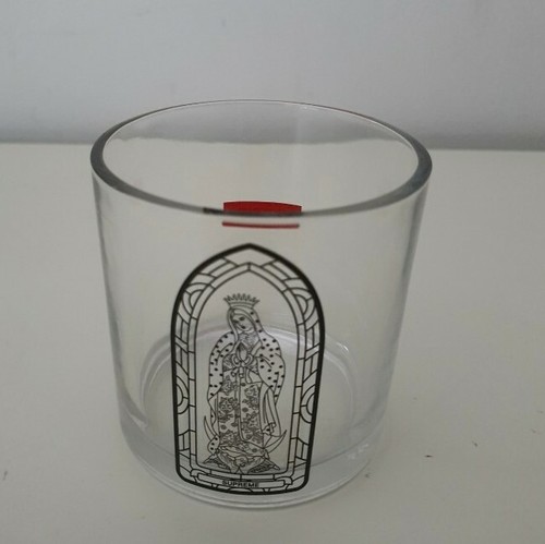 FW13 Supreme Koba Virgin Mary Bougie (Verre Seulement) Transparent Box Logo Rare - Photo 7 sur 8