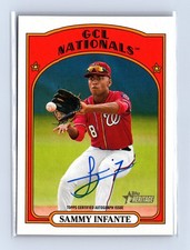 2021 Topps Heritage Minors SAMMY INFANTE Certified Autograph Nationals ROA-SI