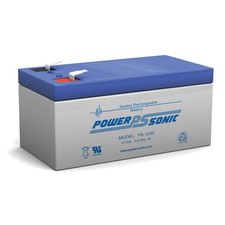 Power-Sonic PS-1230F1-POWER-SONIC 12V 3AH SLA Battery 12 VOLT - PS-1230