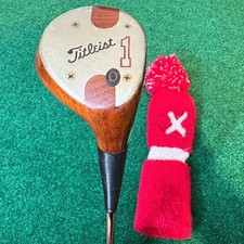 Titleist Persimmon Driver 1 Wood Vintage RH Club S300U Steel Stiff Flex 43.5"