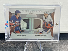 2025 Upper Deck Engrained Cuts of Class  Duals Billy Smith Bryan Trottier 39/49