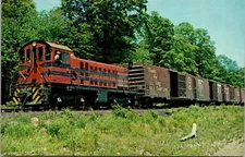 Morristown & Erie RR Mauritius Jensen Train Postcard 100th Transcontinental