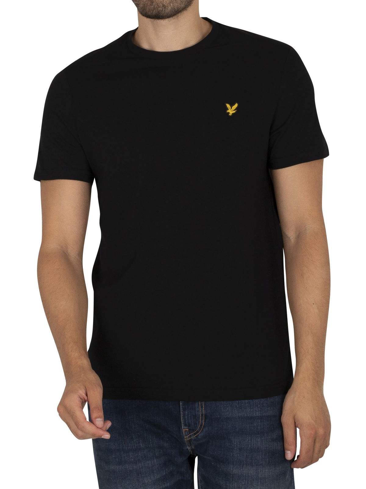 Lyle & Scott Black Cotton T-Shirt - IT48 | L - Image 2