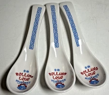 3 Rolling Loud x Munchies Blue Ramen Soup Spoon Greek Key Plastic Rare Merch