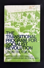 Transitional Program for Socialist Revolution Trotsky 1st/3rd 1977 VG PB Marxism