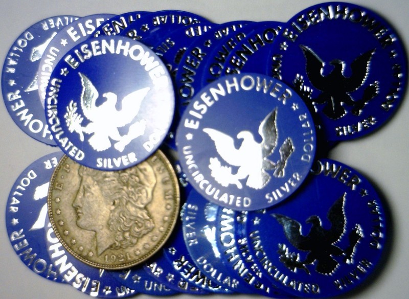 1 ROLL of U.S. Mint Eisenhower Dollar $1 Size Token Like Coins = 20 Coin LOT  NR