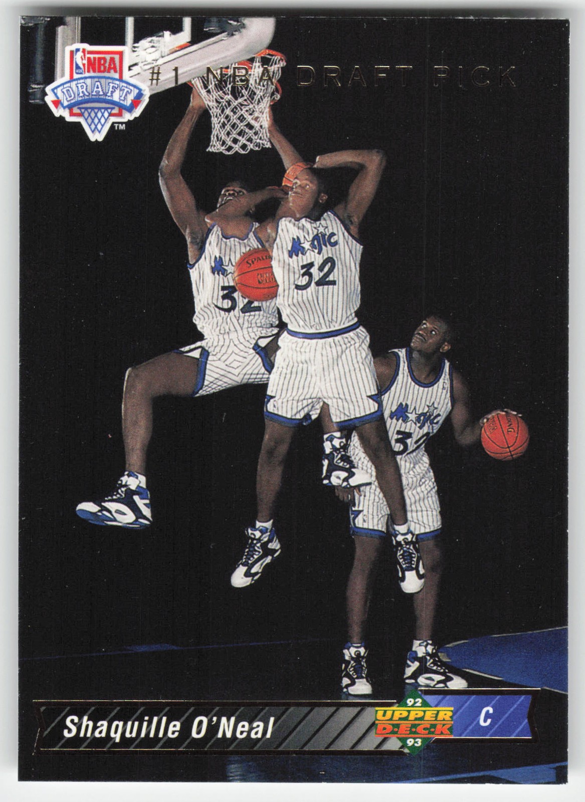 1992-93 Upper Deck Shaquille O'Neal Rookie #1 Orlando Magic RC
