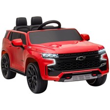 12V Licensed Chevrolet TAHOE Kids Ride-on Toy w/ Music Suspension System Red